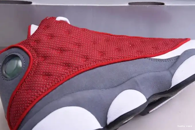 Rep Husky 414571-600 Flint 13 Air Red Retro Jordan Gym Grey 0524